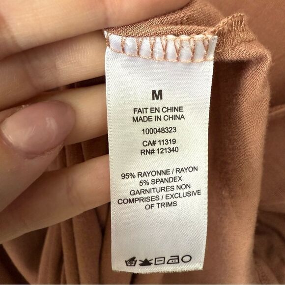 DYNAMITE | Dusty Pink Short Sleeve Relaxed Tee - Picture 4 of 6